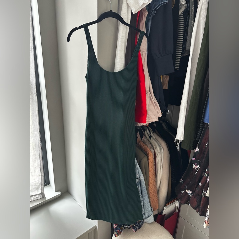 Urban Outfitters green ribbed Dress